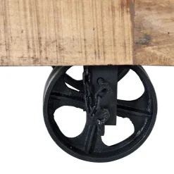 Wohnen Industrial Kombi-Kommode auf Metall-Rädern - Thiano