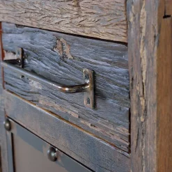 Wohnen Industrial Kombi-Kommode aus Altholz - Stock