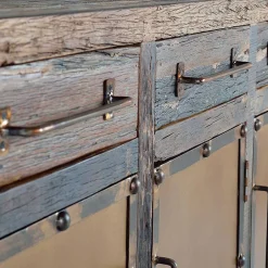 Wohnen Industrial Kombi-Kommode aus Altholz - Stock