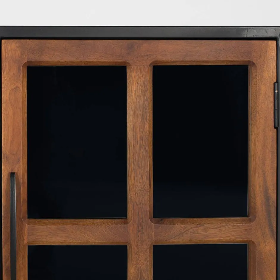 Industrial Kommode mit Glastüren - Hayato^Wohnen Discount