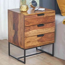 Industrial Nachtkommode mit drei Schubladen - Lymeca^Wohnen Sale