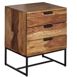 Industrial Nachtkommode mit drei Schubladen - Lymeca^Wohnen Sale