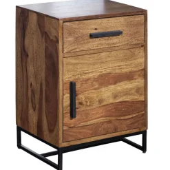 Industrial Nachtschrank mit Schublade und Tür - Vacca^Wohnen Hot