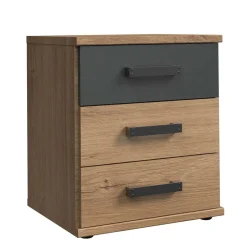Industrial Nachtschrank mit drei Schubladen - Corpus^Wohnen Outlet