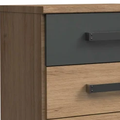 Industrial Nachtschrank mit drei Schubladen - Corpus^Wohnen Outlet