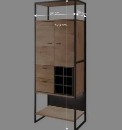 Wohnen Industrial Schrank aus Wildeiche Massivholz - Manarola