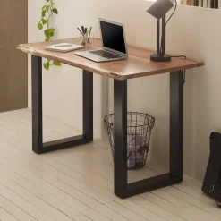 Wohnen Industrial Schreibtisch mit Baumkante Akazie - Amlina