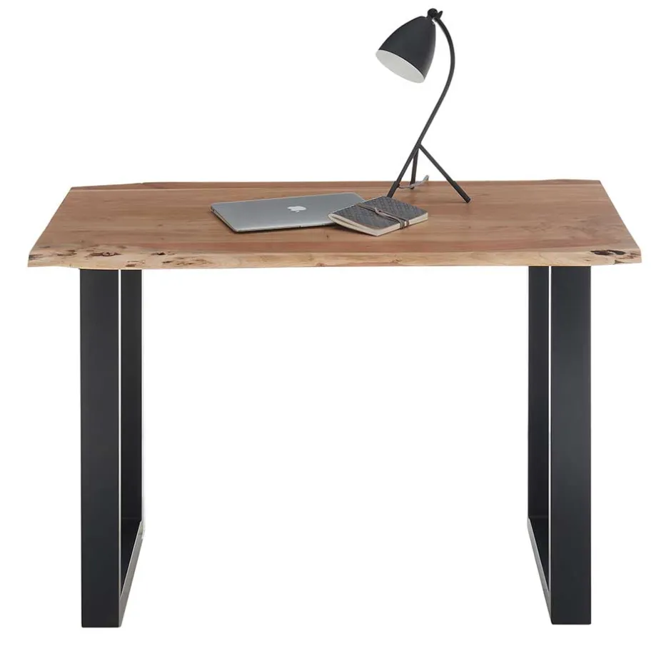 Wohnen Industrial Schreibtisch mit Baumkante Akazie - Amlina