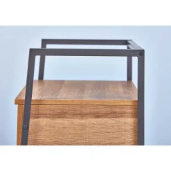 Industrial Schuhbank in Wildeiche Optik - Vedrico^Wohnen