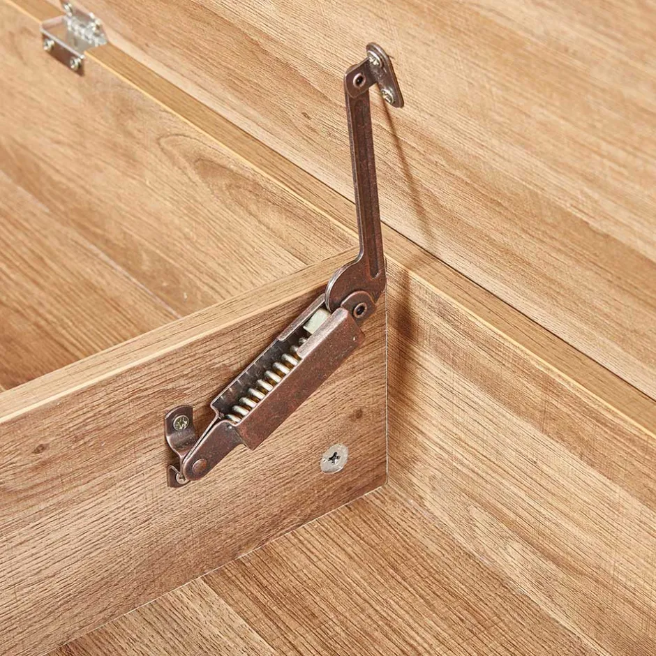 Industrial Schuhbank in Wildeiche Optik - Vedrico^Wohnen