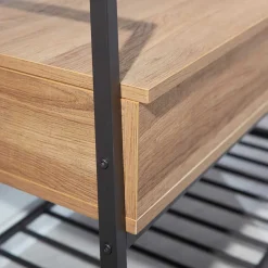 Industrial Schuhbank in Wildeiche Optik - Vedrico^Wohnen