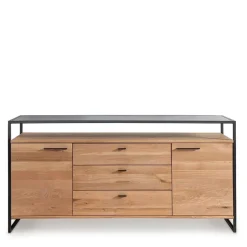 Wohnen Industrial Sideboard aus Wildeiche Massivholz - Manarola