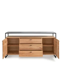 Wohnen Industrial Sideboard aus Wildeiche Massivholz - Manarola
