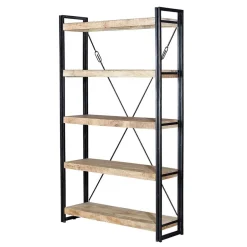 Wohnen Industrial Style Standregal aus Mangoholz - Traudarian