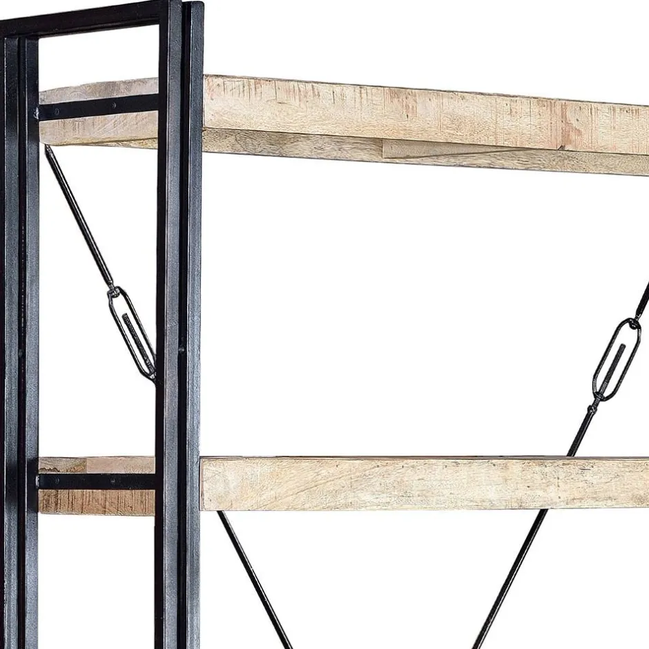 Wohnen Industrial Style Standregal aus Mangoholz - Traudarian