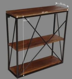 Industrial Style Wandregal ohne Rückwand - Offia^Wohnen