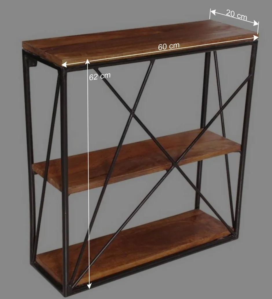 Industrial Style Wandregal ohne Rückwand - Offia^Wohnen