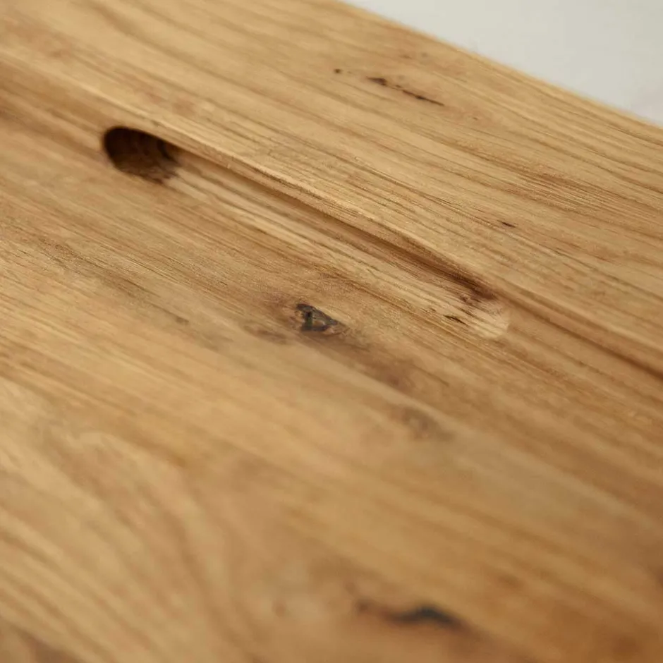 Wohnen Industrial TV Board aus Wildeiche & Stahl - Mandirov