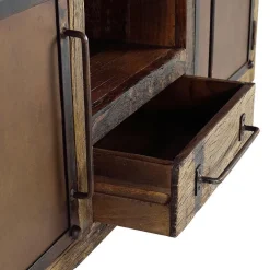 Industrial TV Kommode aus Altholz und Metall - Stock^Wohnen Sale