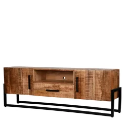 Industrial TV Lowboard aus Mangobaum - Schanow^Wohnen Discount