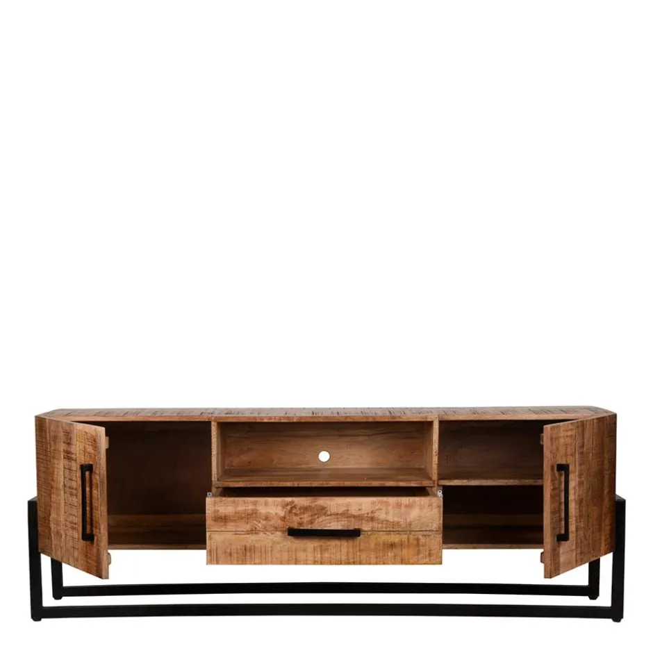 Industrial TV Lowboard aus Mangobaum - Schanow^Wohnen Discount