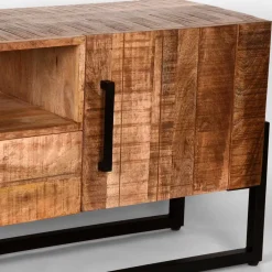 Industrial TV Lowboard aus Mangobaum - Schanow^Wohnen Discount