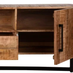 Industrial TV Lowboard aus Mangobaum - Schanow^Wohnen Discount