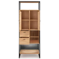 Industrial Wohnzimmerschrank aus Wildeiche Massivholz - Manarola^Wohnen Sale