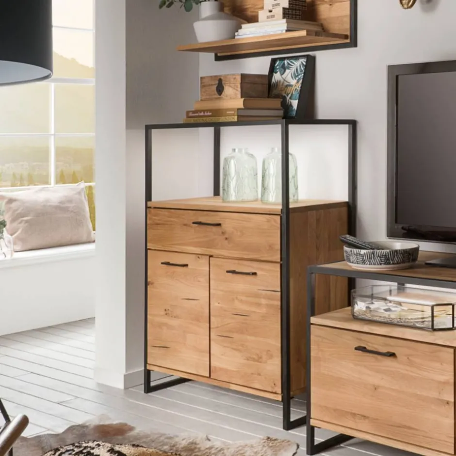 Industrial-Kommode aus Wildeiche Massivholz - Ingbo^Wohnen Sale