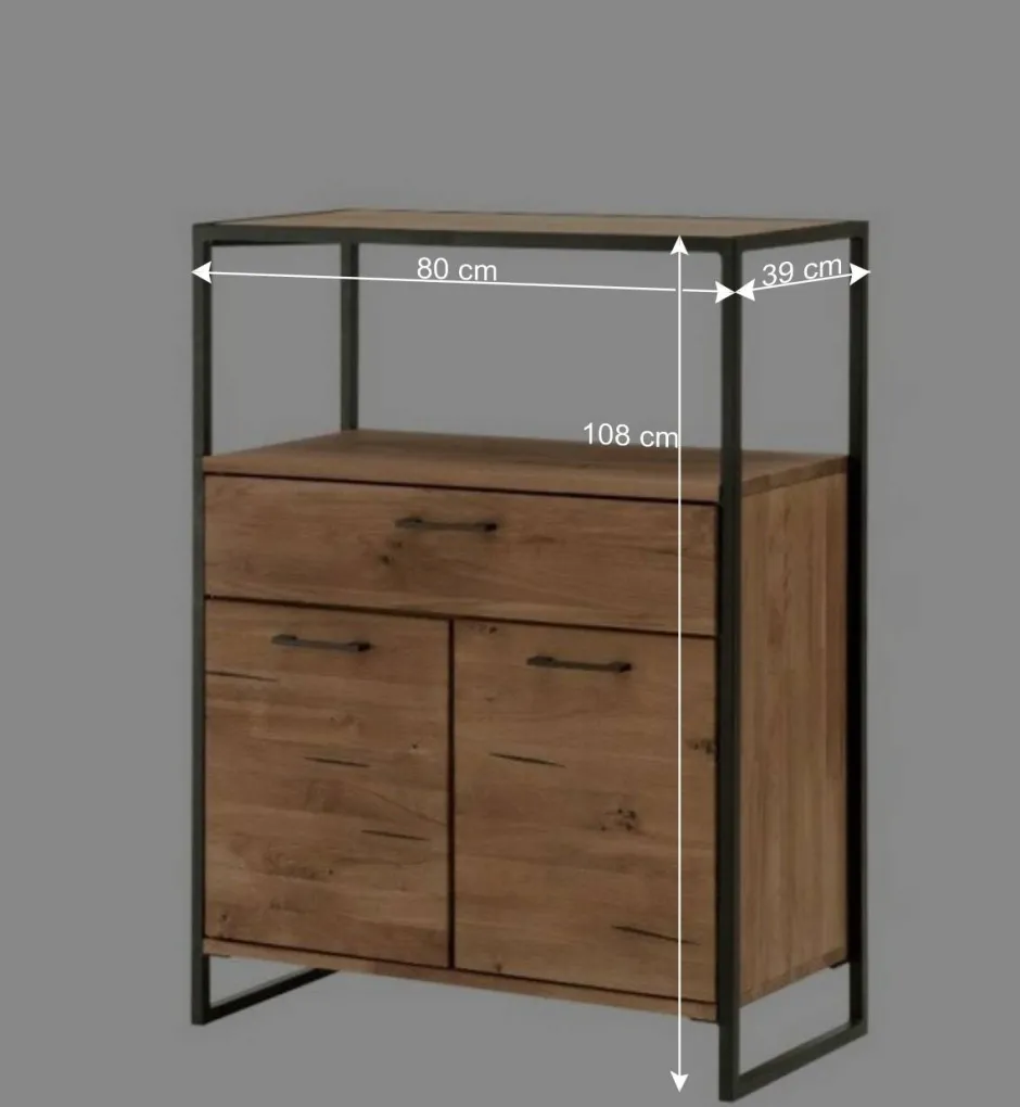 Industrial-Kommode aus Wildeiche Massivholz - Ingbo^Wohnen Sale