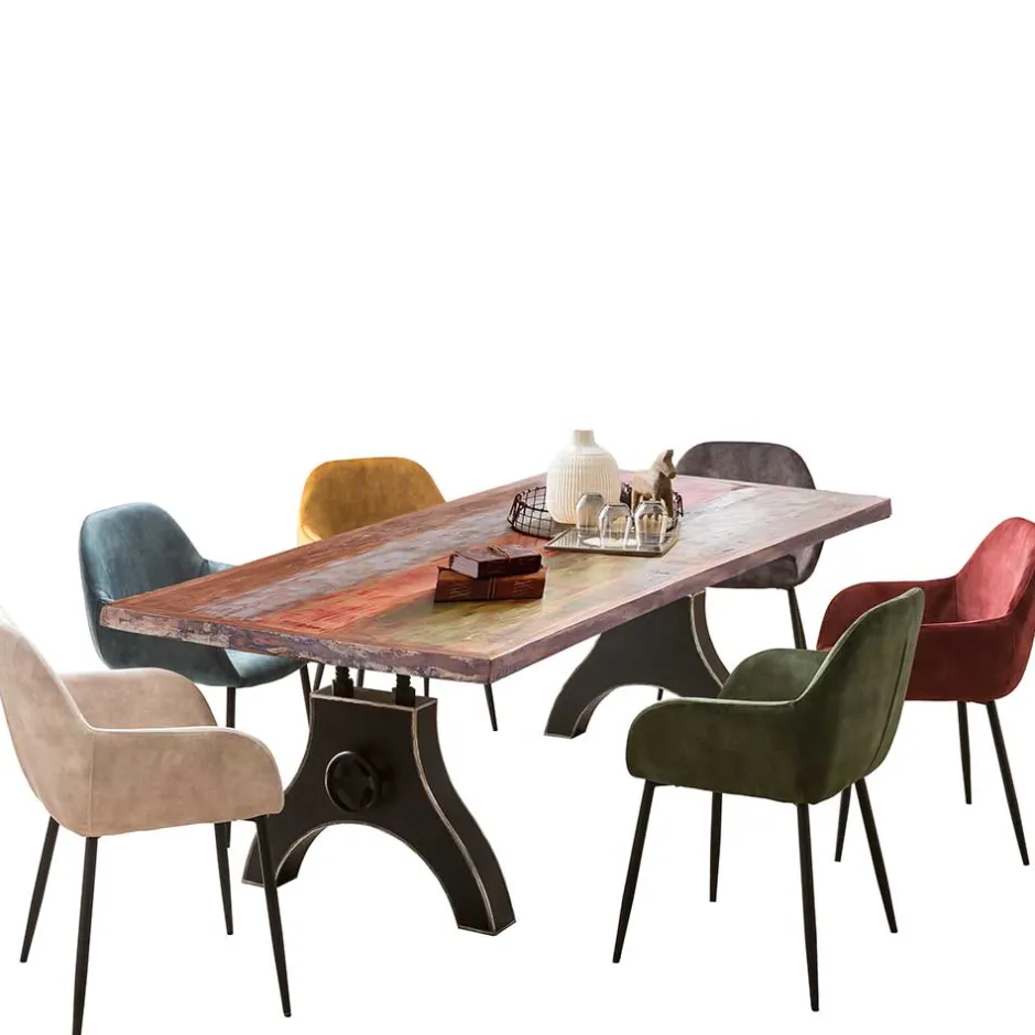 Wohnen Industrialtisch mit Shabby Chic Altholz - Mutano