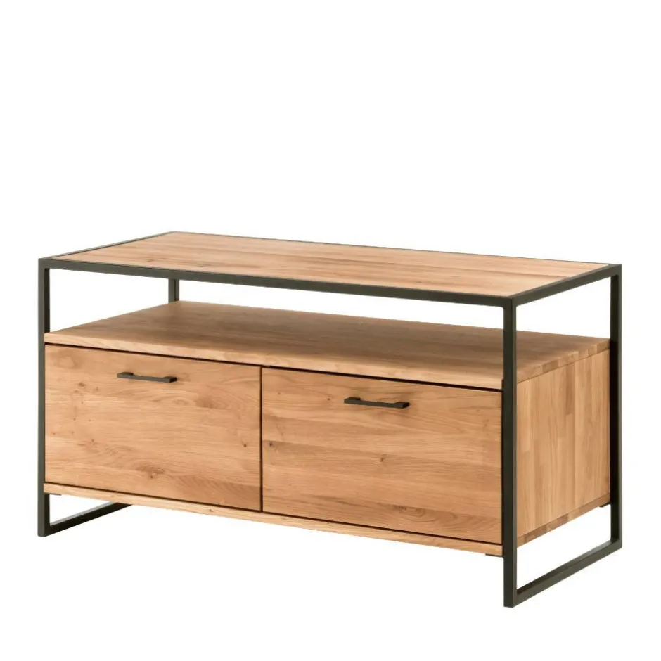 Industrial-TV-Board aus Wildeiche Massivholz - Ingbo^Wohnen Hot