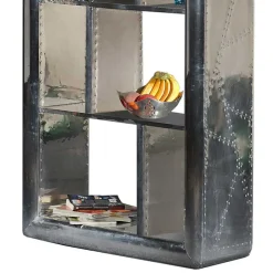 Industry Design Regal mit Alu Oberfläche - Pilot^Wohnen Outlet