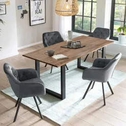 Industry Essgruppe mit Drehstühlen - Potsdam (fünfteilig)^Wohnen Hot