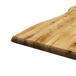 Wohnen Industry Esstisch mit Naturkante Eiche - Yaviva