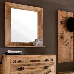 Industry Garderobenmöbel Indri aus Mangobaum Massivholz (sechsteilig)^Wohnen Best