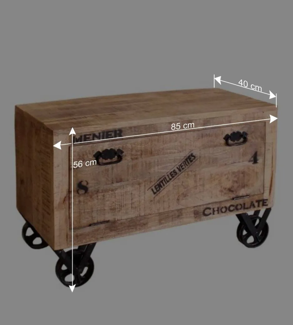 Wohnen Industry Schuhschrank Indri mit Klappe