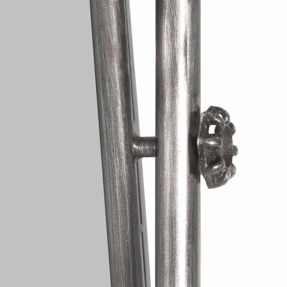 Wohnen Industry Spiegel mit Rahmen aus Stahlrohren Manicos & 5 Haken