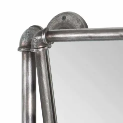 Wohnen Industry Spiegel mit Rahmen aus Stahlrohren Manicos & 5 Haken