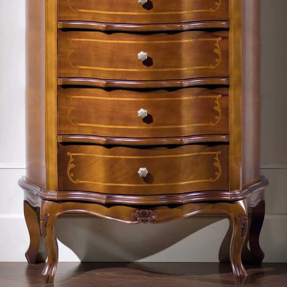 Italienische Hochkommode Dentro mit 5 Schubladen^Wohnen Outlet