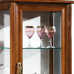 Wohnen Italienische Vitrine in Nussbaumfarben - Motiz