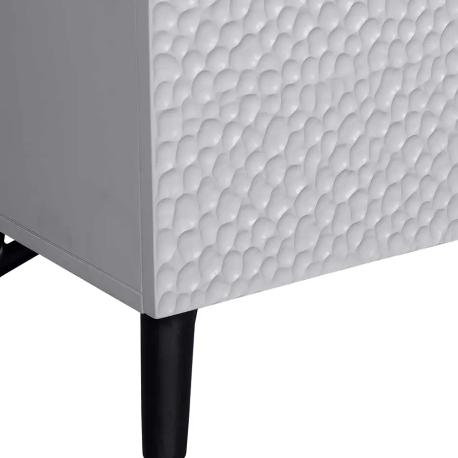 Japandi Barschrank in Hellgrau - Looning^Wohnen Outlet