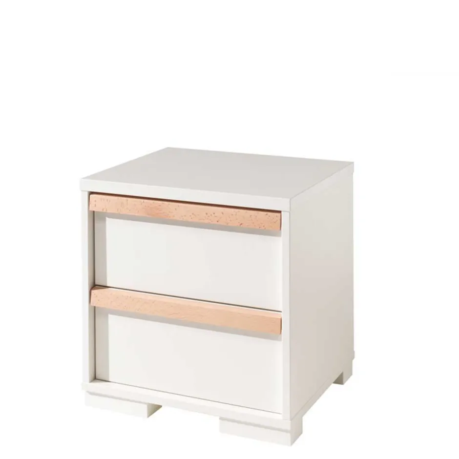 Wohnen Jugend Schlafzimmer Möbel in Weiß - Eldrus (dreiteilig)