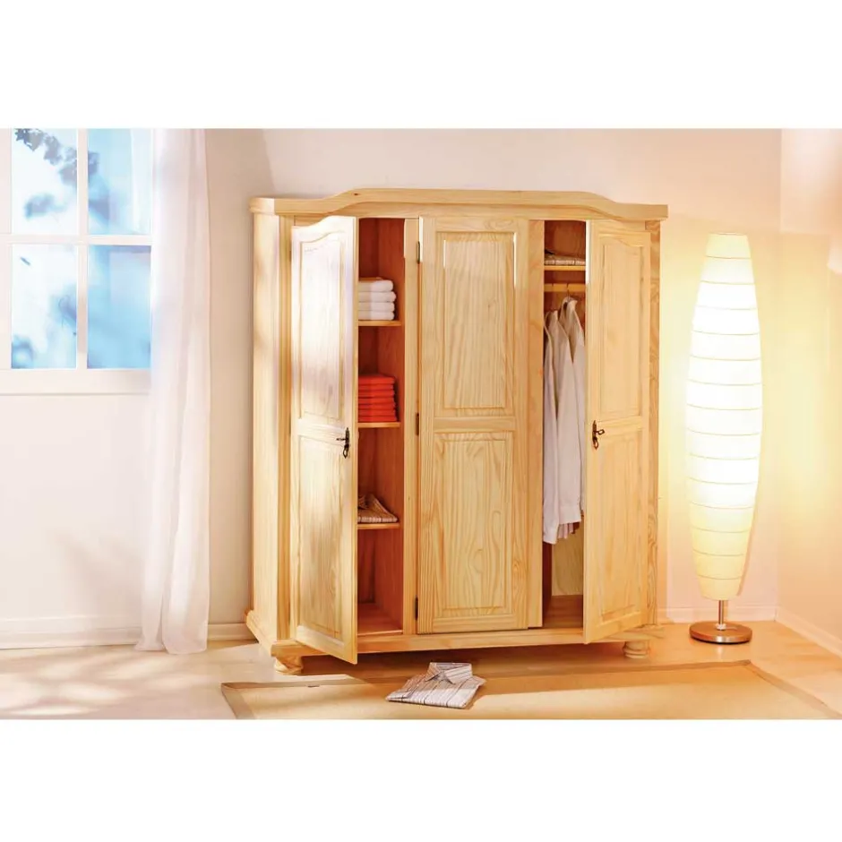 Kinder Wohnen Jugend Schlafzimmermöbel Set Nabrosia aus Kiefer Massivholz (zweiteilig)