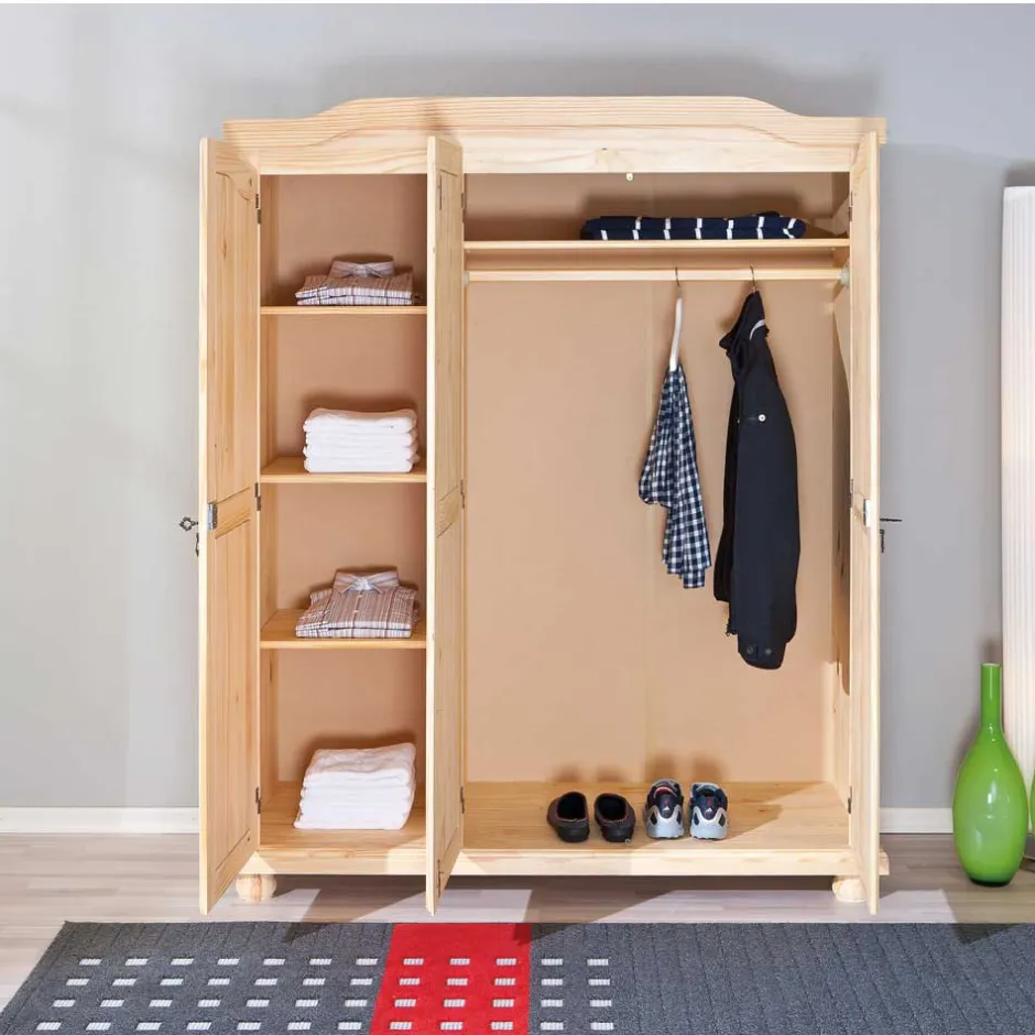 Kinder Wohnen Jugend Schlafzimmermöbel Set Nabrosia aus Kiefer Massivholz (zweiteilig)