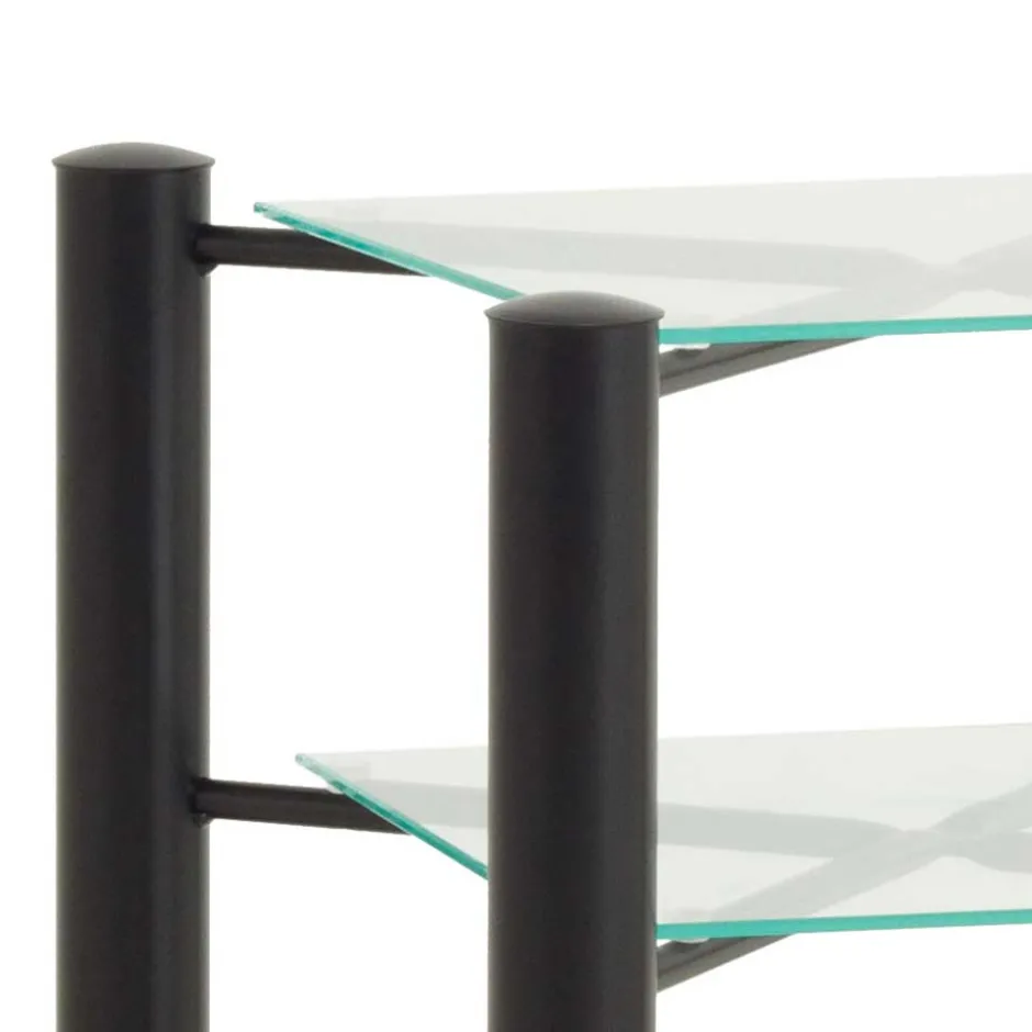 Wohnen Jugendbett Lioberta aus schwarzem Metall (zweiteilig)