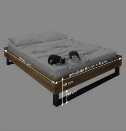 Wohnen Jugendbett Manzey aus Wildeiche Massivholz