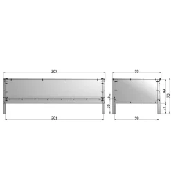 Kinder Wohnen Jugendbett Phinia in Grün