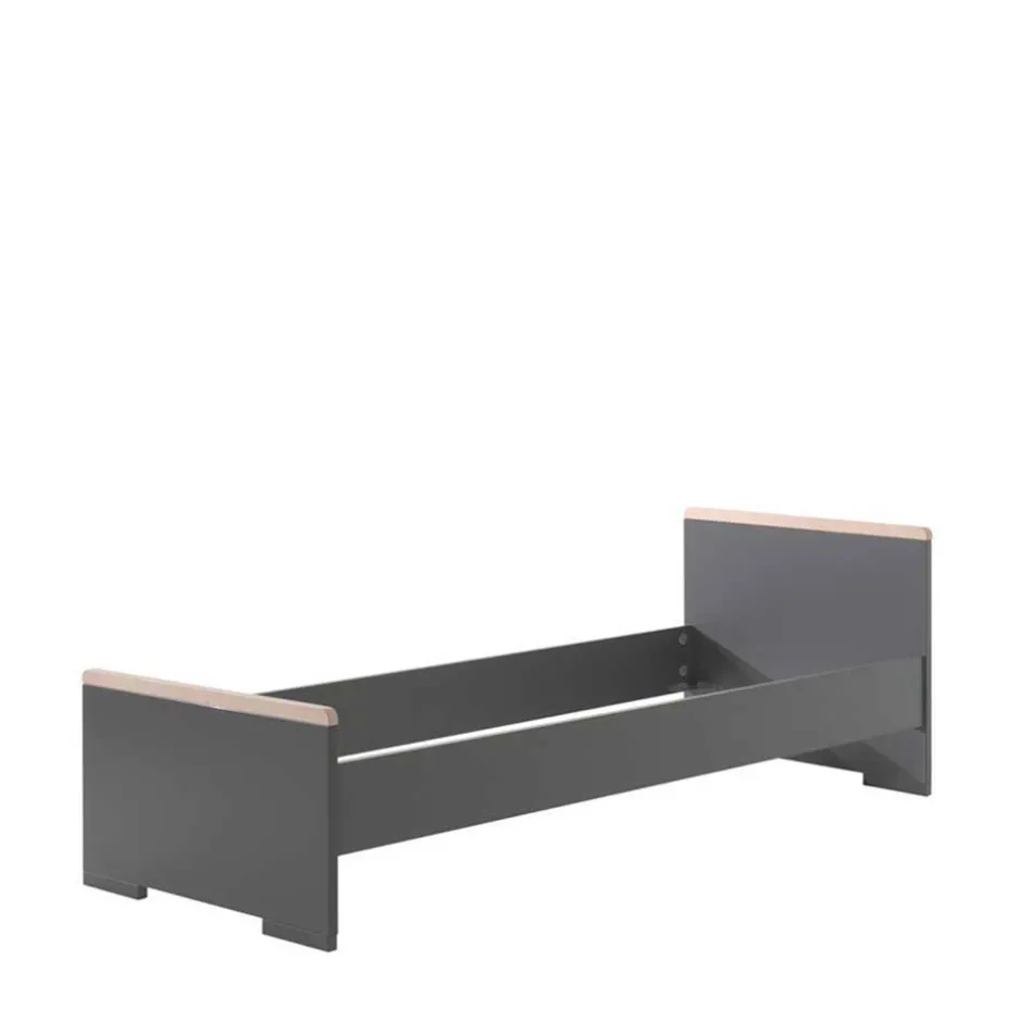 Wohnen Jugendzimmer Einrichtung in Anthrazit - Navlius (dreiteilig)