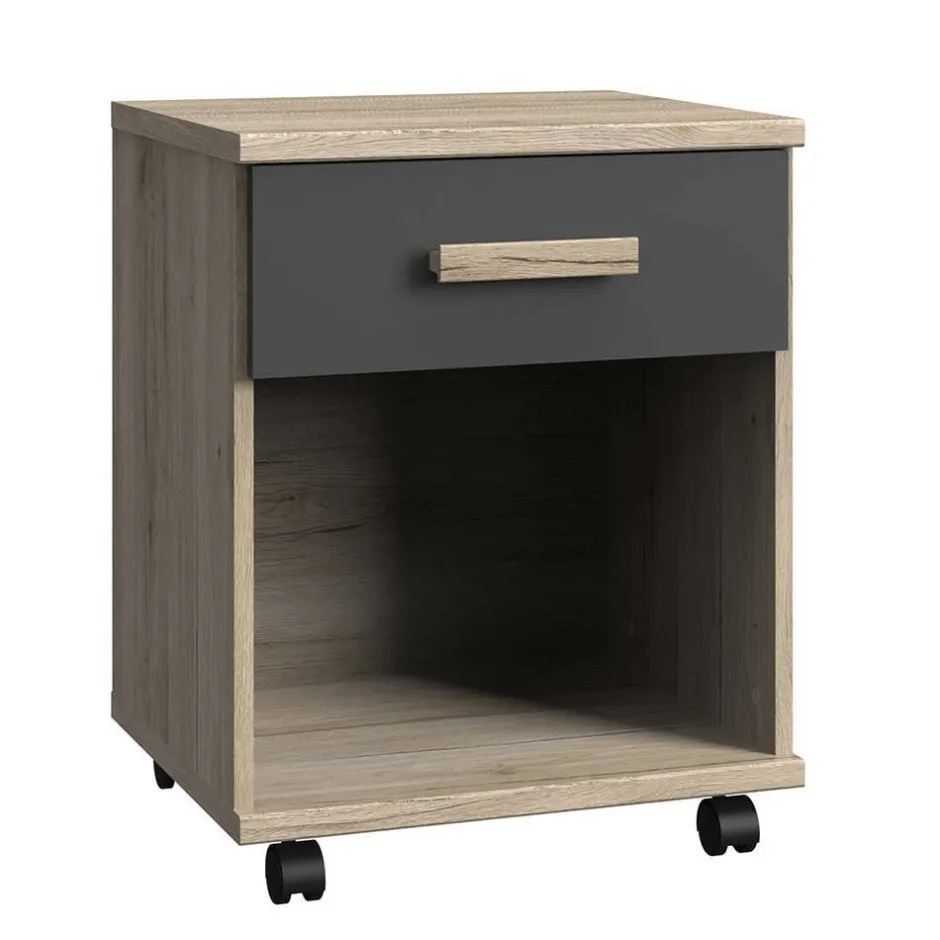 Wohnen Jugendzimmer in Eiche San Remo Optik - Jilamenda (siebenteilig)